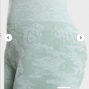 GYMSHARK CAMO LEGGINGS - GREEN